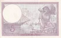 Francia 5 Francs - Violet - 26-12-1940 - Serial V.67762 - XF - P.79