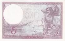 Francia 5 Francs - Violet - 27-07-1939 - Serial W.59297 - P.79