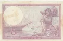 Francia 5 Francs 07-08-1927 Serial N.29549 - VF to XF