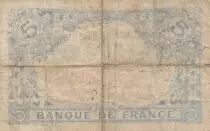 Francia 5 Francs Blue - 07-12-1915 Serial X.9191