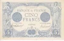 Francia 5 Francs Blue - March 1916