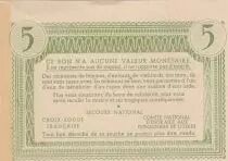 Francia 5 Francs Bon de Solidarit&eacute; - French family 1941-1942 - XF