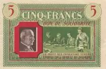 Francia 5 Francs Bon de Solidarit&eacute; French family 1941-1942 - 3572279