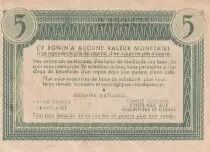 Francia 5 Francs Bon de Solidarit&eacute; French family 1941-1942
