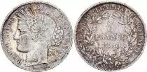 Francia 5 Francs Ceres - 1850 A Paris - Silver - F to VF