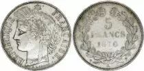 Francia 5 Francs Ceres - 1851 A Paris - Silver - VF