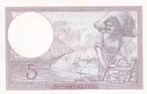 Francia 5 Francs Helmeted woman 05-12-1940 Serial Z.66631