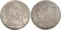 Francia 5 Francs Hercules - 3th Republic 1878 K Bordeaux
