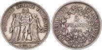 Francia 5 Francs Hercules - Second Republic - 1848 A Paris