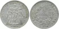 Francia 5 Francs Hercules - Third Republic - 1876 A