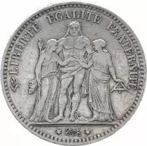 Francia 5 Francs Hercules - Third Republic - 1876 A