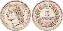 Francia 5 Francs Laureate head - 1933