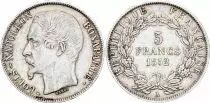 Francia 5 Francs Louis-Napoleon Bonaparte - Small head - 1852 A Paris - Silver