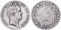Francia 5 Francs Louis-Philippe 1831 D Lyon incuse lettering - Silver - F