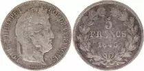 Francia 5 Francs Louis-Philippe 1st - 1843 W Lille