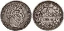 Francia 5 Francs Louis-Philippe I - 1837 B Rouen - Silver