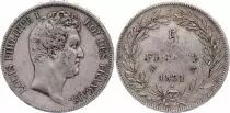 Francia 5 Francs Louis-Philippe Ist- 1831 W Lille incuse lettering