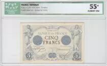 Francia 5 Francs Man and woman standing staff - 1874