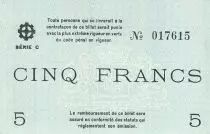 Francia 5 Francs Mulhouse Chambre de Commerce, s&eacute;rie C - 1940