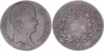 Francia 5 Francs Napoleon Emperor - Year 13 M Toulouse  - Silver - Fine