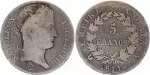 Francia 5 Francs Napoleon I - 1811 A Silver - F