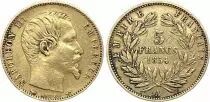 Francia 5 Francs Napoleon III Empereur - 1854 A - small size - Gold