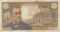 Francia 5 Francs Pasteur - 04-11-1966 - Serial Q.42