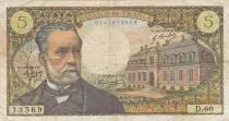 Francia 5 Francs Pasteur - 05-05-1967 - Serial D.60