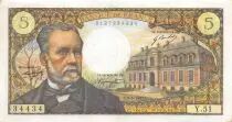 Francia 5 Francs Pasteur - 05-05-1967 Serial Y.51 - XF