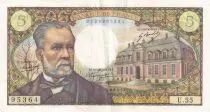 Francia 5 Francs Pasteur 05-05-1967 - Serial U.55