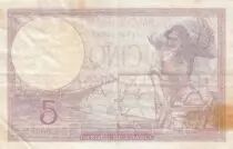 Francia 5 Francs Purple -   26-10-1939 -S�rie K.65385