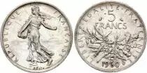 Francia 5 Francs Seed Sower - 1960 - Silver