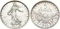 Francia 5 Francs Seed Sower - 1965 - Silver