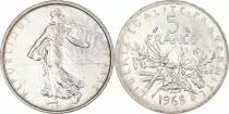 Francia 5 Francs Seed Sower - 1965 - Silver