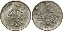 Francia 5 Francs Semeuse - 1964 - Argent - TTB