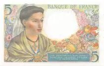 Francia 5 Francs Shepherd - 02-06-1943 Serial W.8 - AU