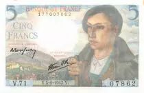 Francia 5 Francs Shepherd - 05-08-1943 Serial V.71 - aUNC