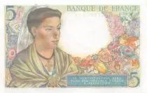 Francia 5 Francs Shepherd - 22-07-1943 Serial V.47 - UNC