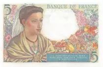 Francia 5 Francs Shepherd - 23-12-1943 Serial P.120 - UNC