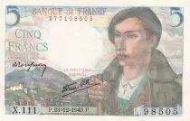 Francia 5 Francs Shepherd - 23-12-1943 Serial X.111