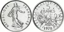 Francia 5 Francs Sower - 1978 - From Box Set