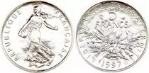 Francia 5 Francs Woman sowing seed  - 1987 - from UNC set