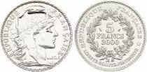 Francia 5 Francs Woman sowing seed  - 1987 - from UNC set