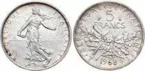 Francia 5 Francs Woman sowing seed - 1968 Silver