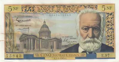 Francia 5 NF - Victor Hugo - 07-02-1963 - Serial E.97
