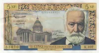 Francia 5 NF - Victor Hugo - 07-02-1963 - Serial K.102
