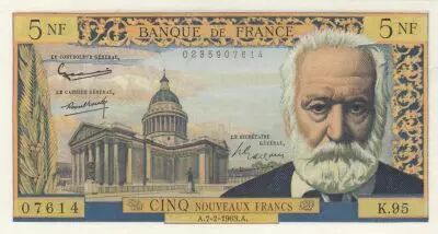 Francia 5 NF - Victor Hugo - 07-02-1963 - Serial K.95