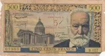 Francia 5 NF overprint 500 Francs - Victor Hugo - 12-02-1959 - Serial B.122