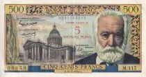Francia 5 NF sur 500 Francs - Victor Hugo - 12-02-1959 - Serial M.117 - P.137