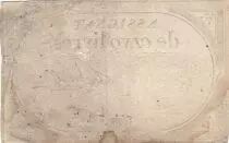 Francia 5 Pounds - 10 Brumaire Year II (31.10.1793) - Sign. Barba - Serial 858
